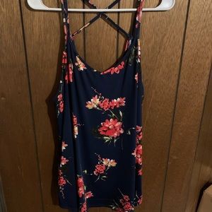 Paper moon floral tank top